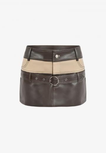Кожаная юбка