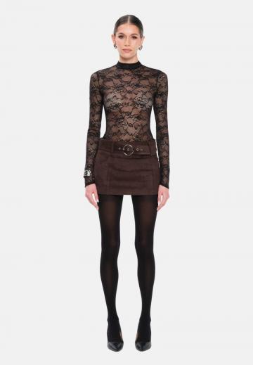 Кожаная юбка