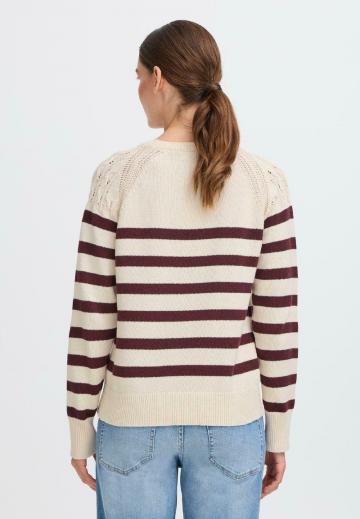 Пуловер в полоску