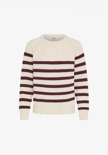 Пуловер в полоску