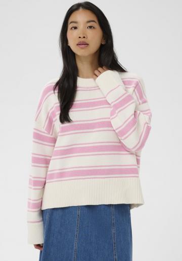 Пуловер в полоску