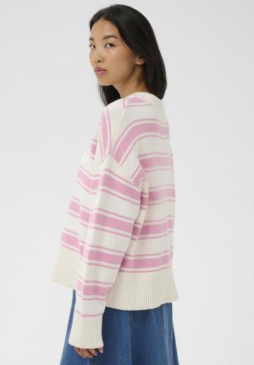 Пуловер в полоску