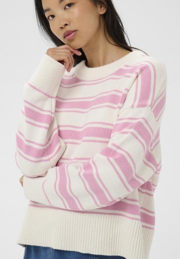 Пуловер в полоску