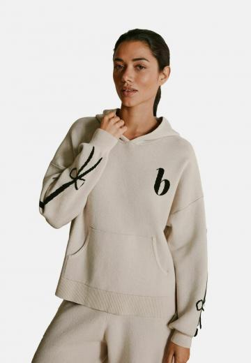 Пуловер с капюшоном