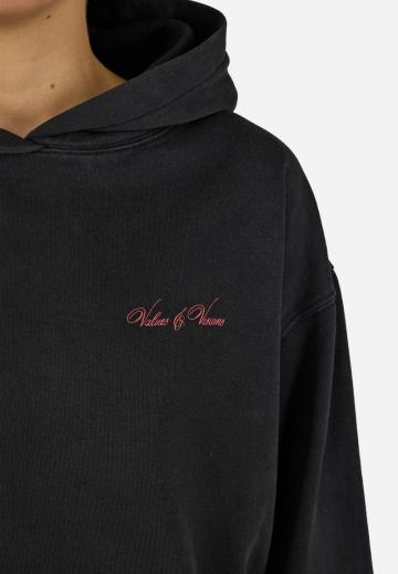 Пуловер с капюшоном