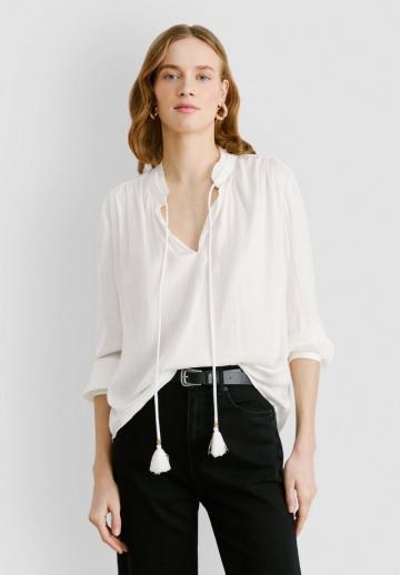 Атласная блузка