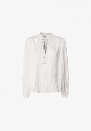 Атласная блузка