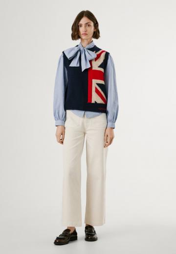 Пуловер без рукавов