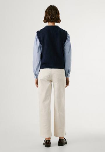 Пуловер без рукавов