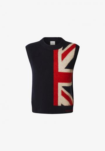 Пуловер без рукавов