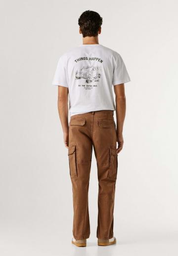 Брюки с накладными карманами