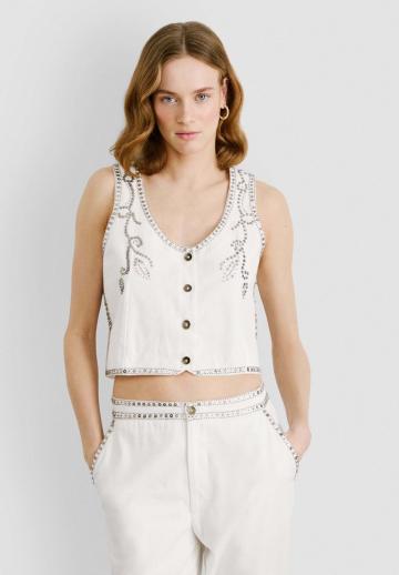 Джинсовая жилетка