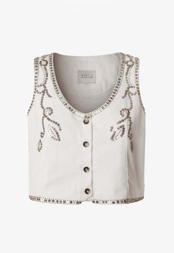 Джинсовая жилетка