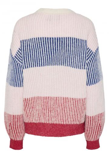 Пуловер в полоску