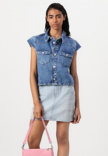 Джинсовая жилетка