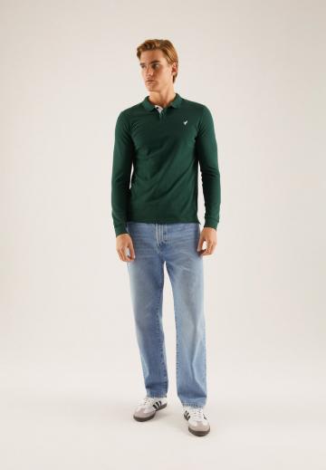 Поло с длинным рукавом