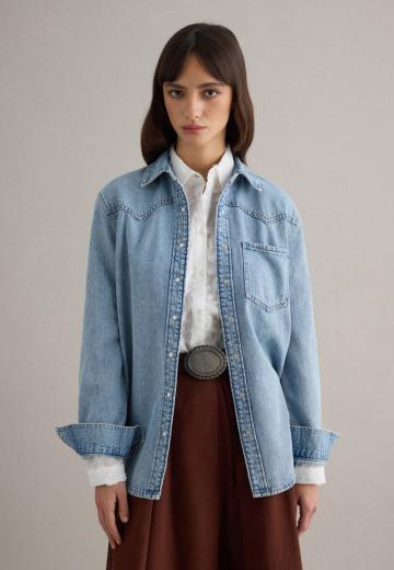 Джинсовая блузка