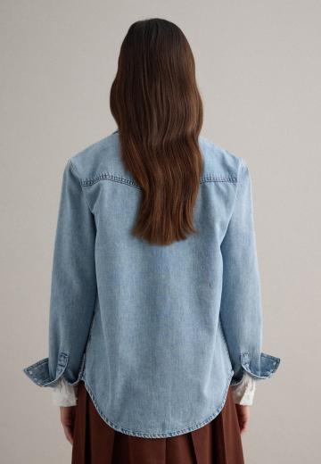 Джинсовая блузка
