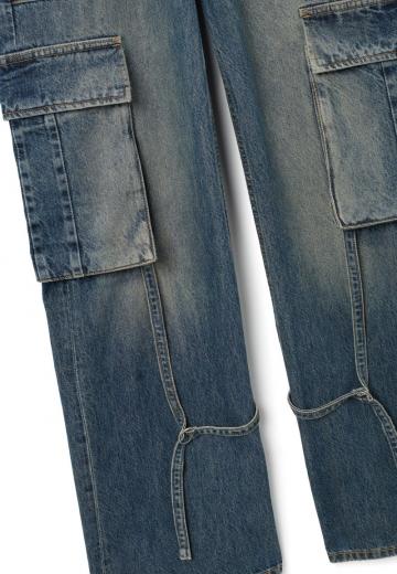 Брюки с накладными карманами