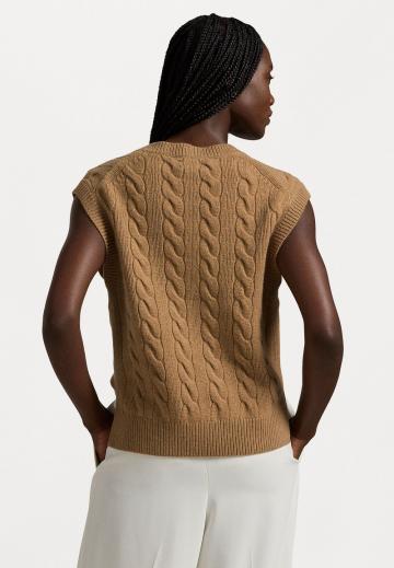 Пуловер без рукавов