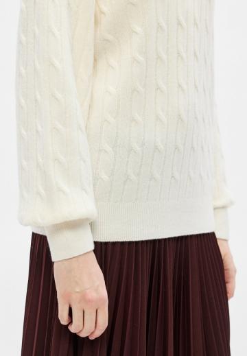 Пуловер с воротником поло