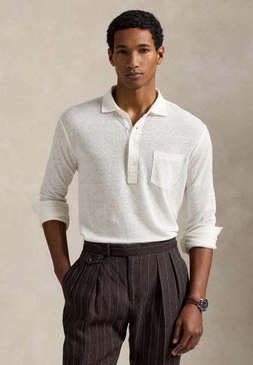 Поло с длинным рукавом