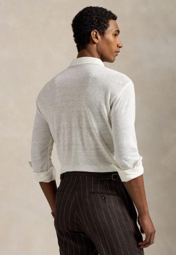 Поло с длинным рукавом