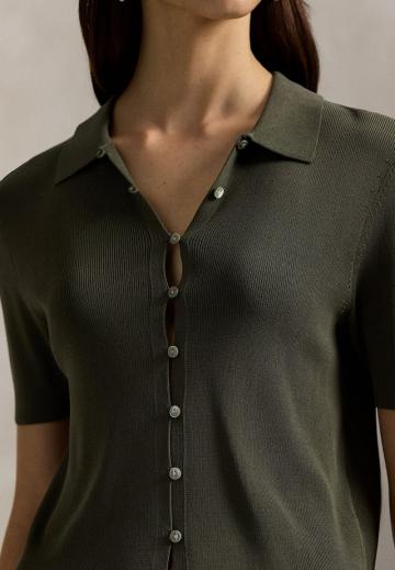 Вязаный жилет