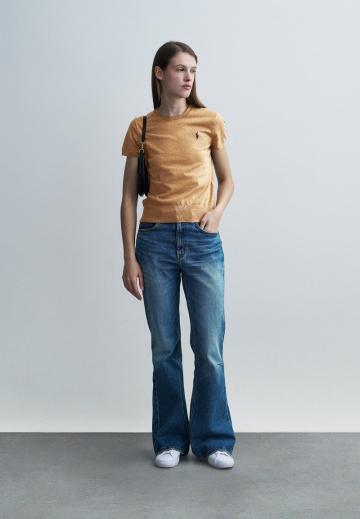 Пуловер с коротким рукавом