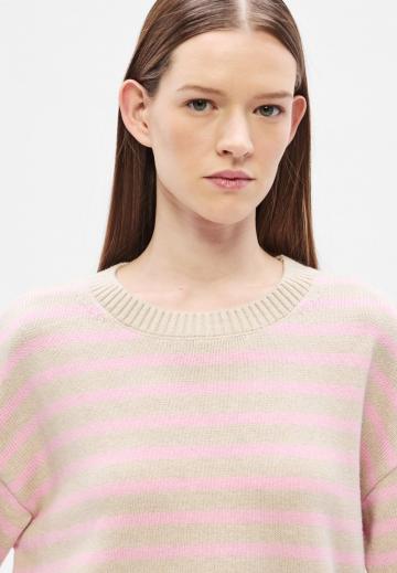 Пуловер в полоску