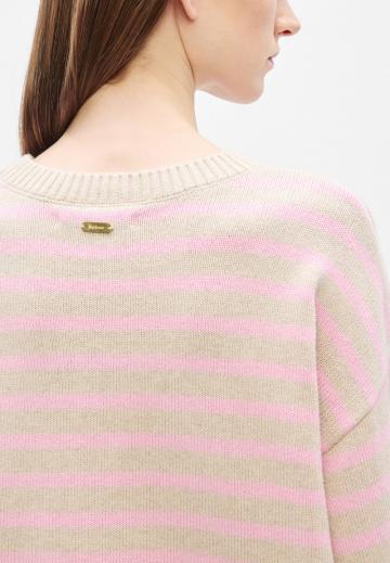 Пуловер в полоску