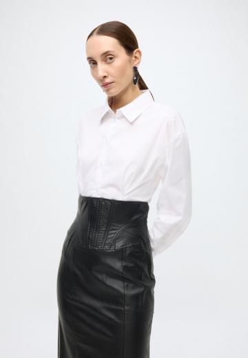 Кожаная юбка