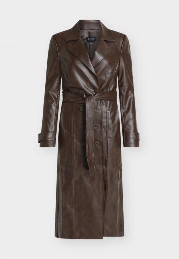 Пальто из искусственной кожи