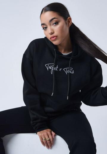 Пуловер с капюшоном