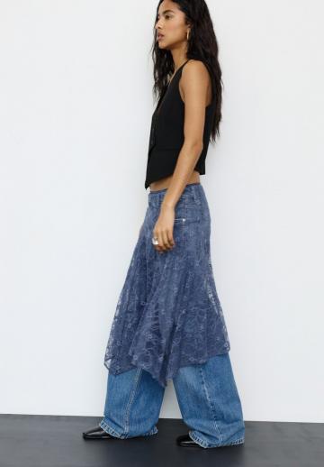 Юбка с воланами