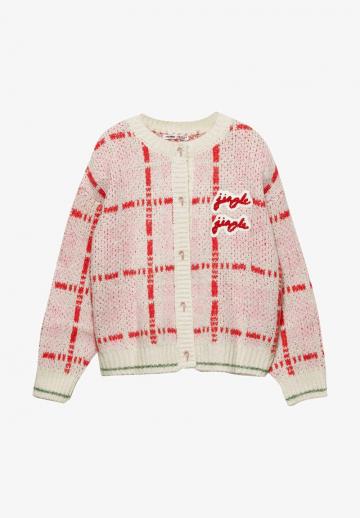 Жаккардовая вязаная кофта