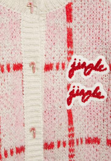 Жаккардовая вязаная кофта