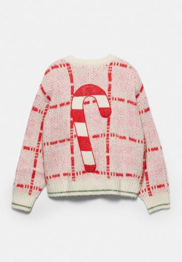 Жаккардовая вязаная кофта