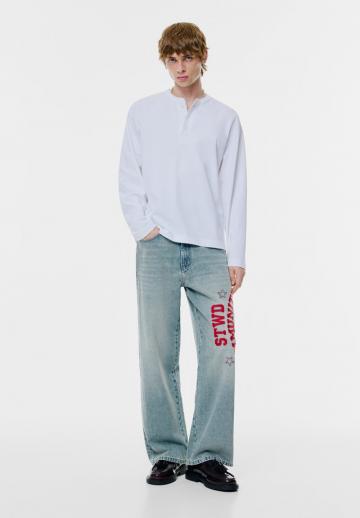 Прямые джинсы