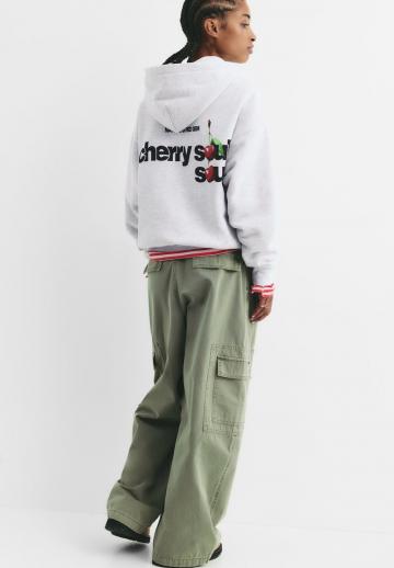 Пуловер с капюшоном