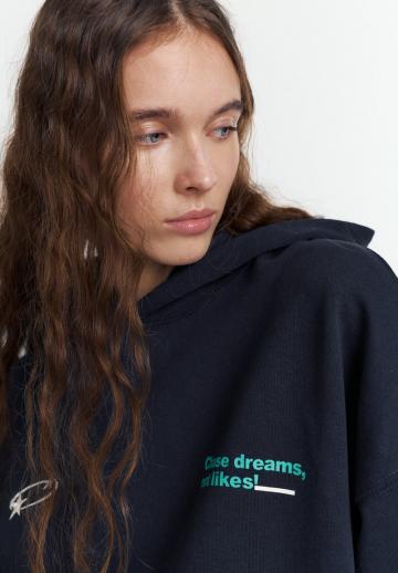 Пуловер с капюшоном