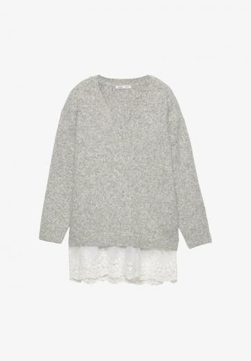 Длинный пуловер