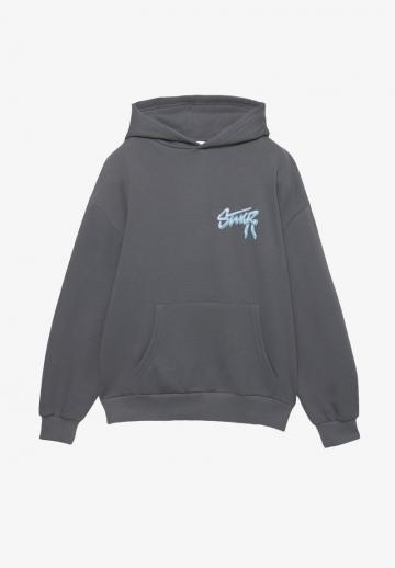 Пуловер с капюшоном