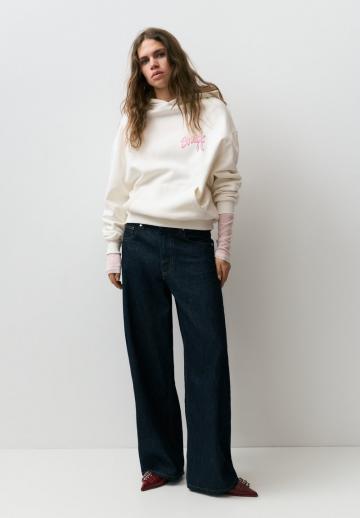 Пуловер с капюшоном