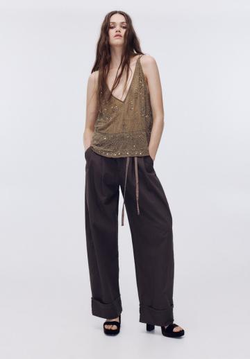 Топ на бретельках