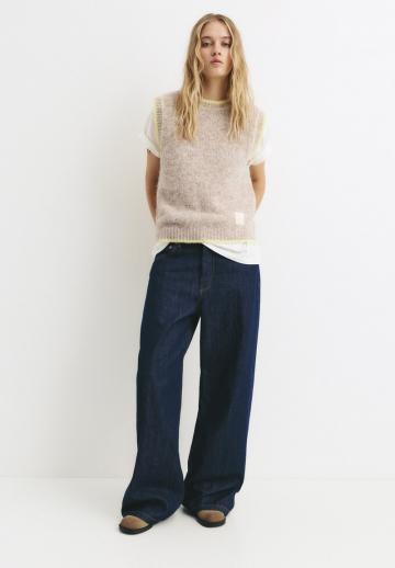 Пуловер без рукавов