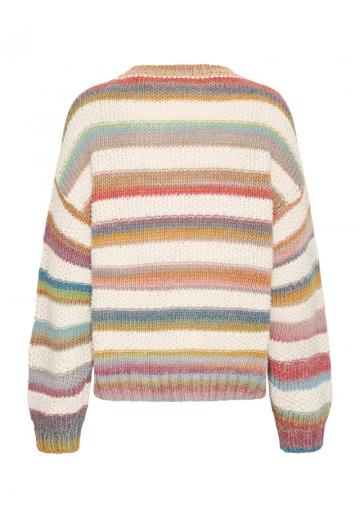 Пуловер в полоску