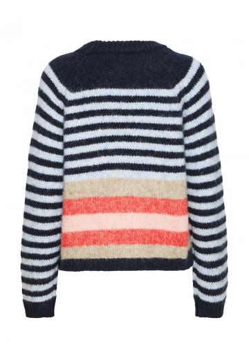 Пуловер в полоску