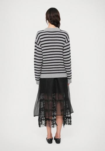 Пуловер с коротким рукавом