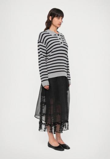 Пуловер с коротким рукавом